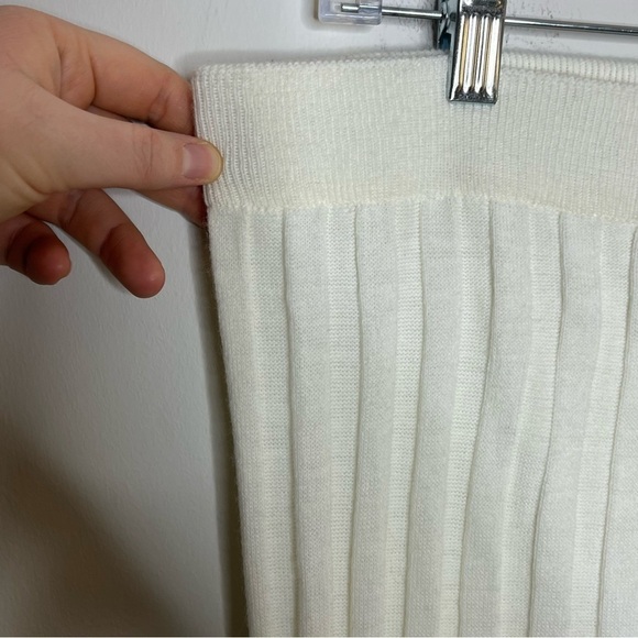 Asos In The Style Knit Midi Pencil Skirt Ribbed Stretch High Rise Waist - Picture 3 of 7